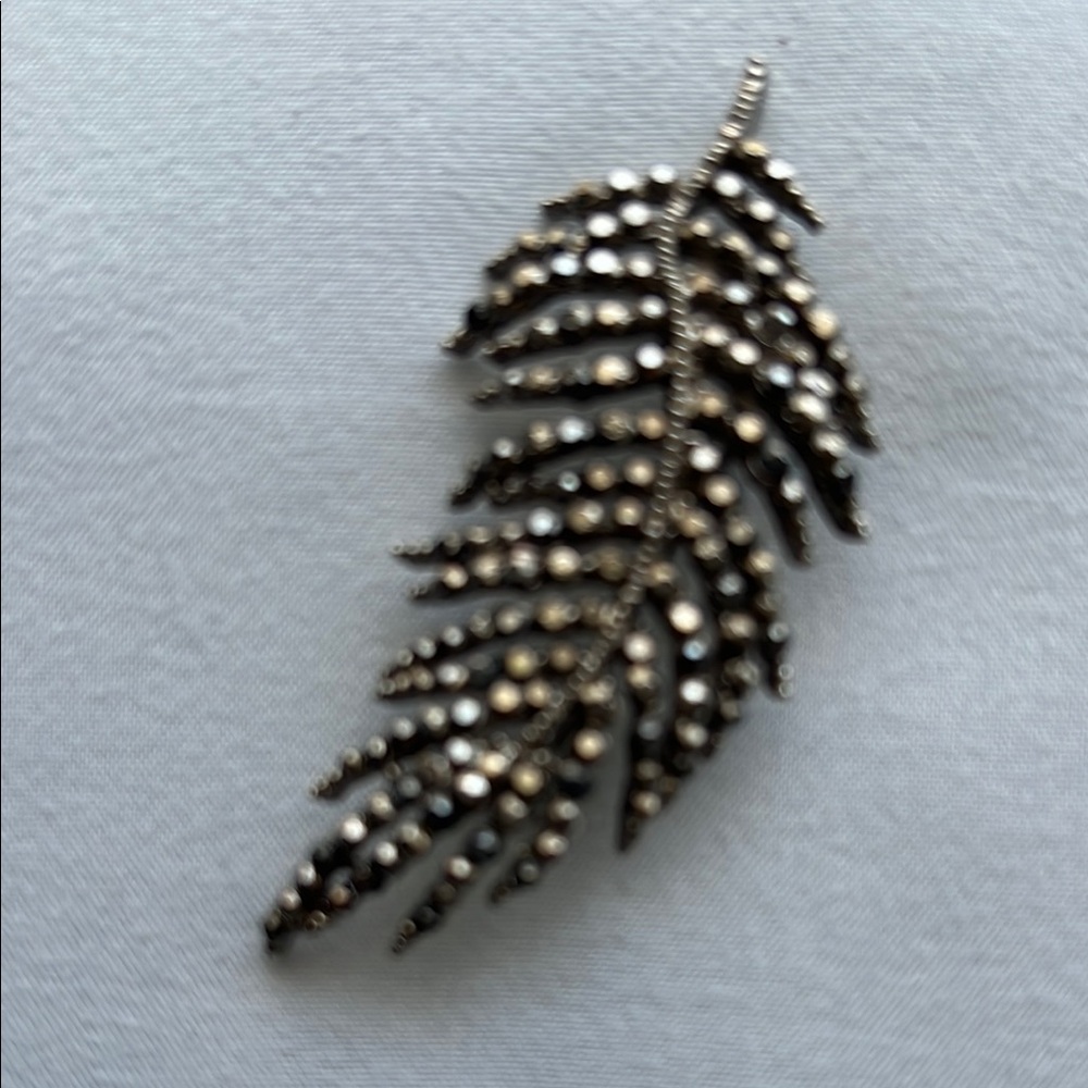 Silver Leaf Brooch